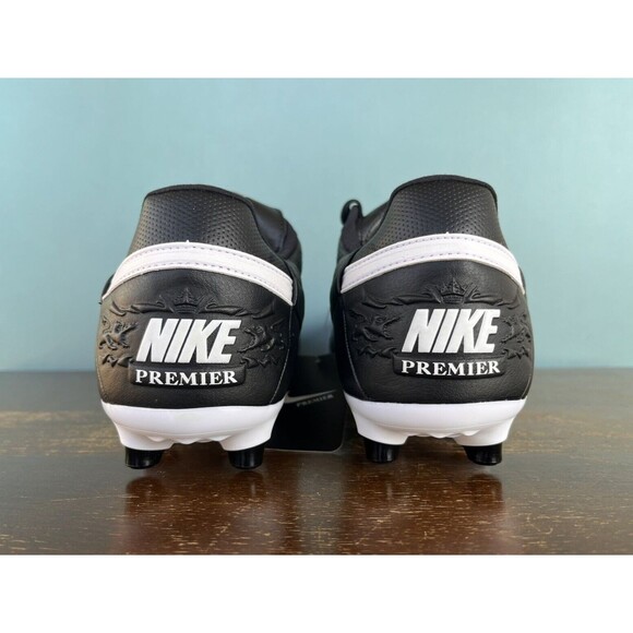 Nike Premier III FG Black Leather Soccer Cleats Men's Size 7.5 (9W) AT5889-010 - Picture 9 of 12